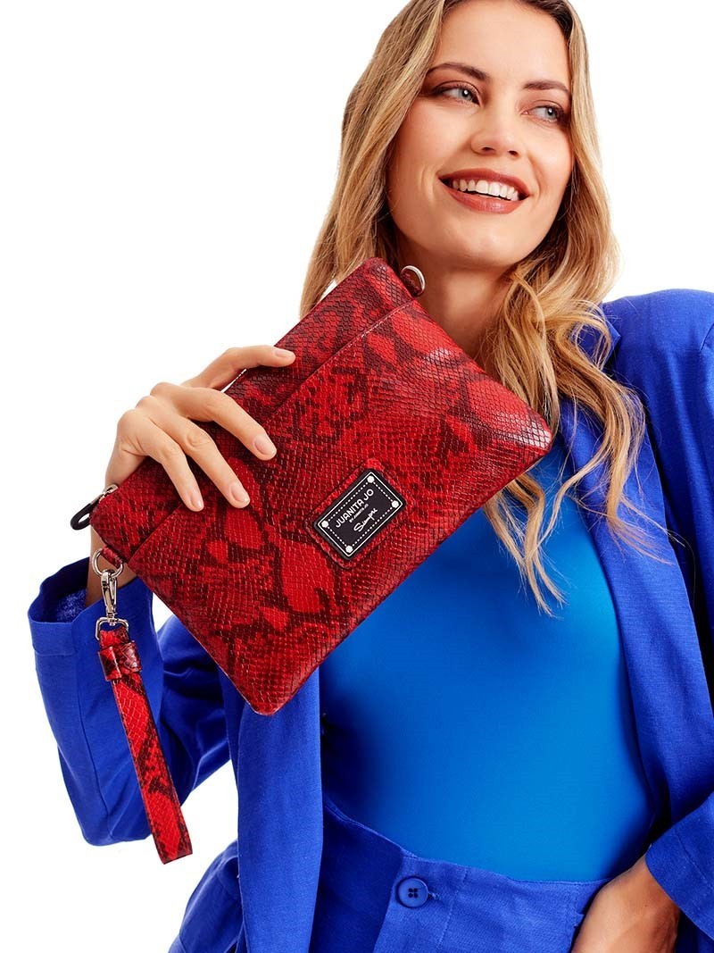 Bolso Victoria's Secret Rojo Cartera con Cierre con Cremallera Nuevo Con  Etiquetas