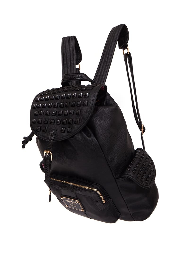 Mochila Negra Marie Curie  Con Glitter